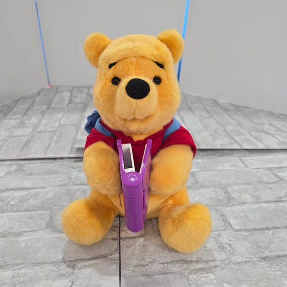 Winnie The Pooh Read With Me Plush Talking Story Telling Bear Disney Mattel 2000 - Picture 1 of 9